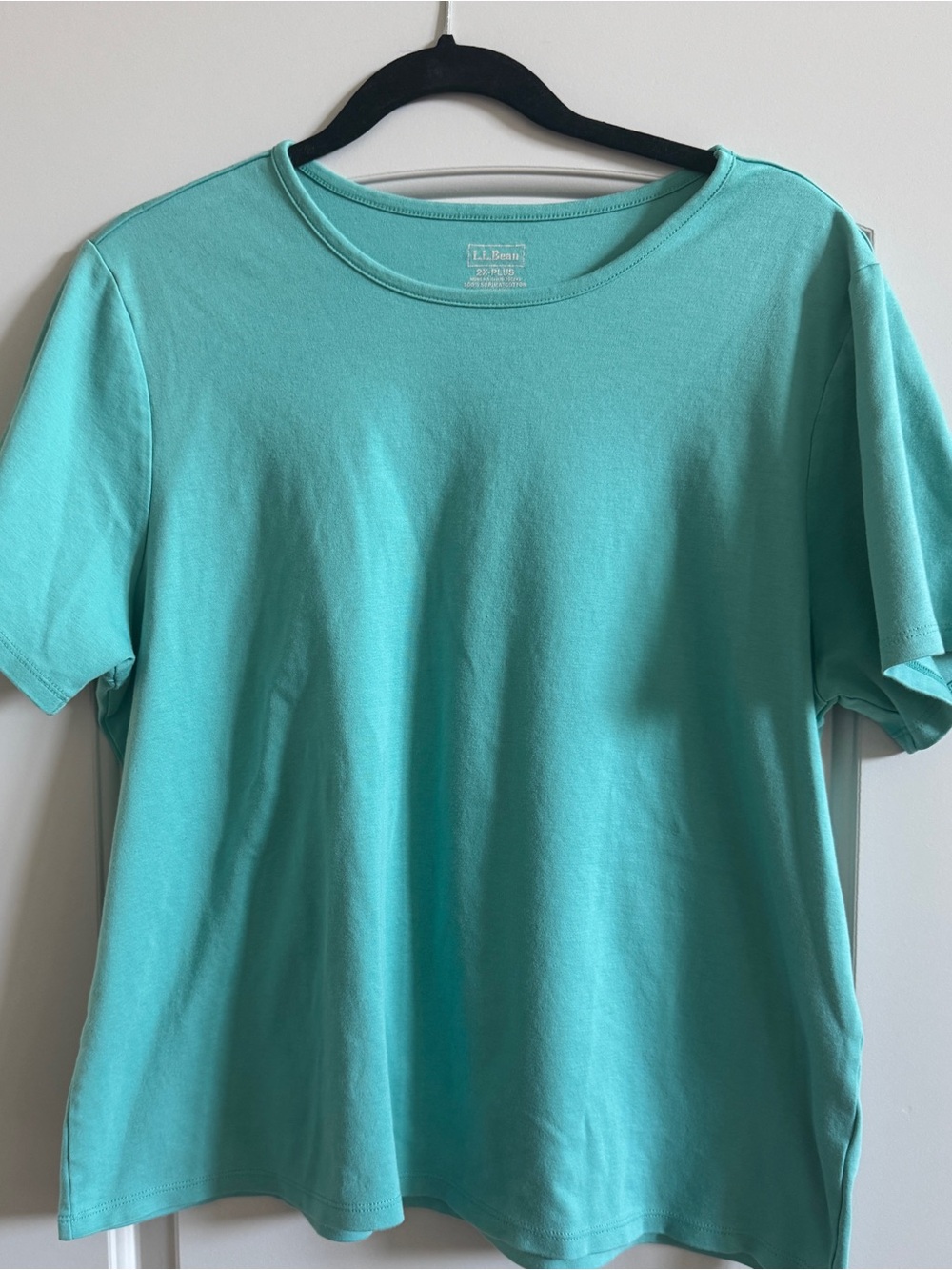 L.L. Bean Short Sleeve Tee in Aqua Blue